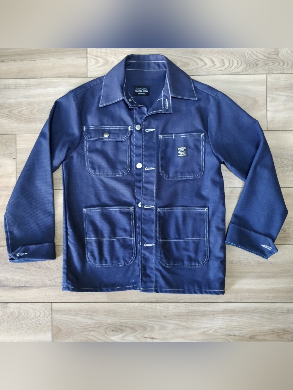 Pointer Brand Men's Navy Workwear Chore Jacket Small